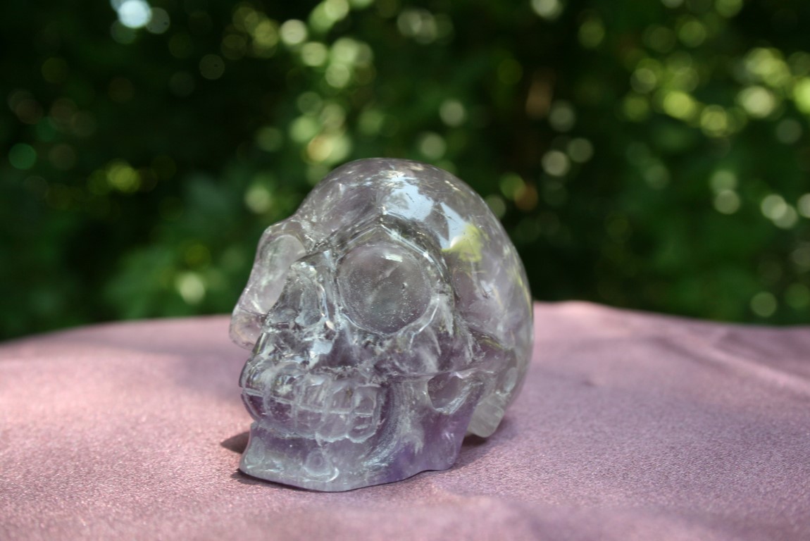 Amethyst Skull protection, purification, Divine connection 4744